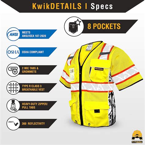 Kwiksafety Charlotte Nc Executive Highwayboss Premium Safety Vest