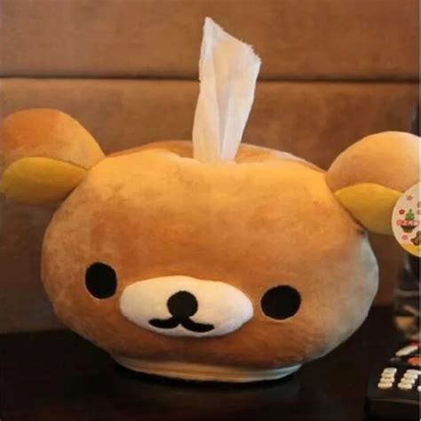 FD5241 New Home Garden Plush Tissue Box Cover San X Rilakkuma Bear