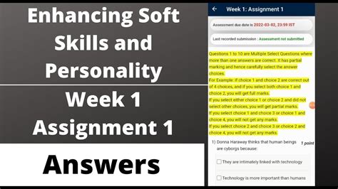 Nptel Enhancing Soft Skills And Personality Week 1 Assignment Answers