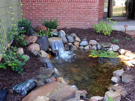 Koi Pond Waterfalls Backyard Garden Pond Design Pond Landscaping Ideas