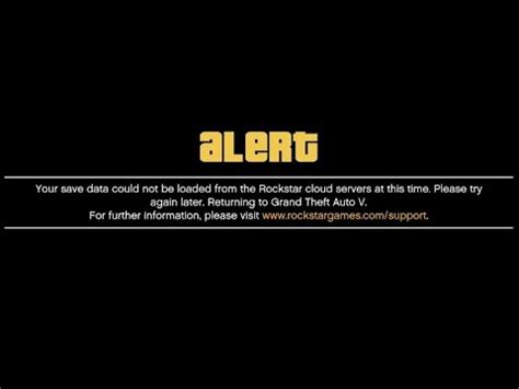 How To Fix Gta Your Save Data Could Not Be Loaded From Rockstar Cloud