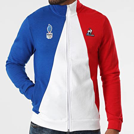 Le Coq Sportif Veste Zipp E Tricolore Equipe De France Jo