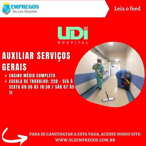 Auxiliar Servi Os Gerais Slz Empregos