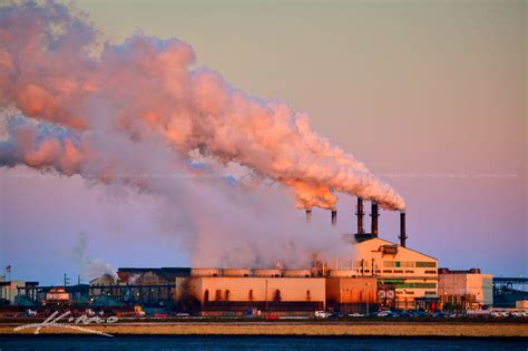 Sugar Factory Producing Smoke Pollution into the Earth