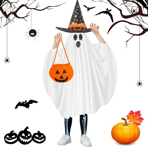 Augacage 5 Pcs Halloween Ghost And Pumpkin Costume Set Include Ghost