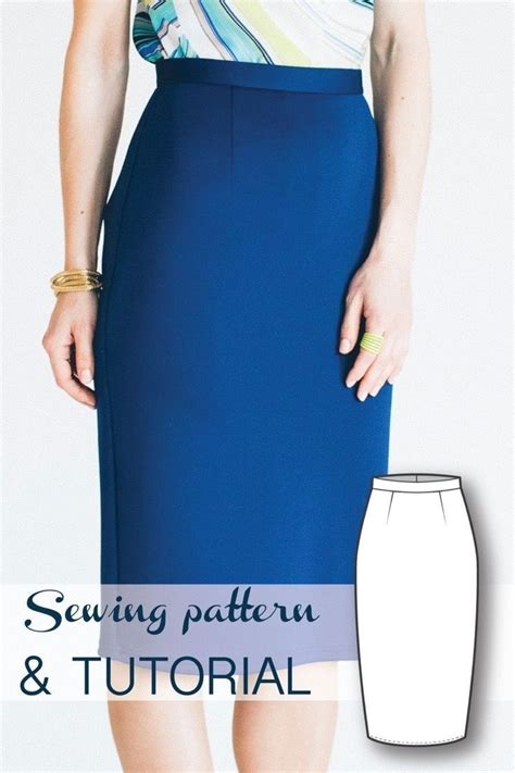 Pencil Skirt Sewing Pattern Pencil Skirt Pattern Skirt Patterns Sewing Tutorials Skirt Pencil