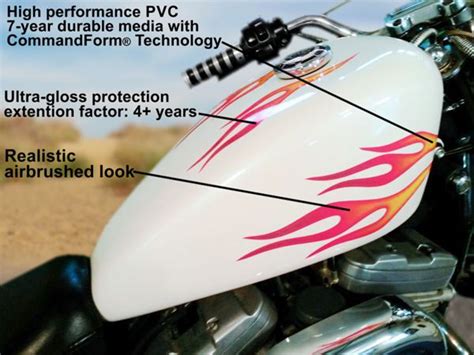 No 6 Hot Rod Flame Decals 6pc Set Airbrushed Edition Blueberry Motorcycle Decals