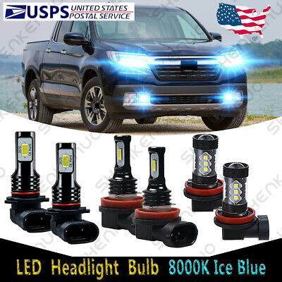 For Honda Ridgeline Led Headlight High Low Fog Light Combo