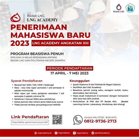 Pmb Penerimaan Mahasiswa Baru Lng Academy Lng Academy