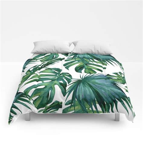 Comforters Full 79 X 79 Tropical Palm Leaves Classic By Simple Luxe Home Decor Apartment