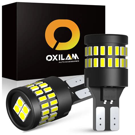 OXILAM 2x W16W LED T15 Canbus Lamps 921 T16 Car Bulbs Auto Backup