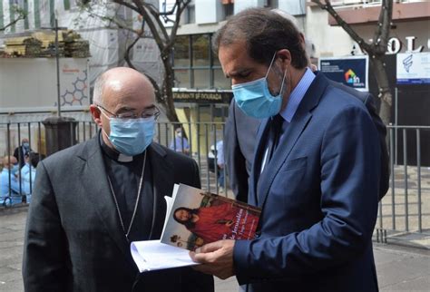 Funchal D Nuno Brás e Miguel Albuquerque visitaram obras na Sé