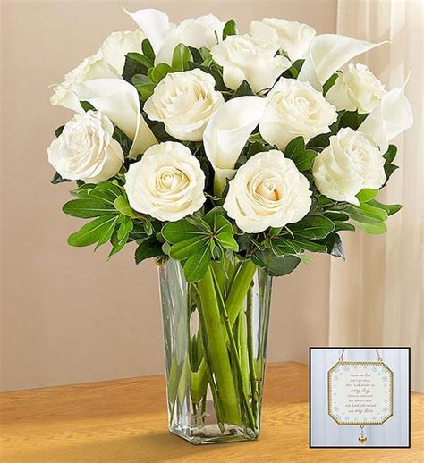 White Rose And Calla Lily Bouquet Sympathy