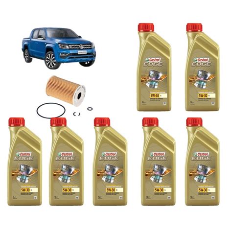 KIT TROCA DE OLEO AMAROK 2 0 CASTROL EDGE Shopee Brasil