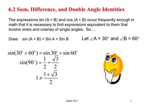 Double Angle Identities Worksheet Chart Sheet Gallery