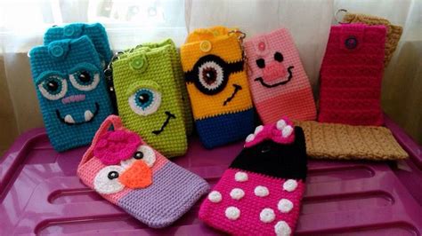 Porta Celulares A Crochet T I I Rg Ler T I Leri Rme Antalar