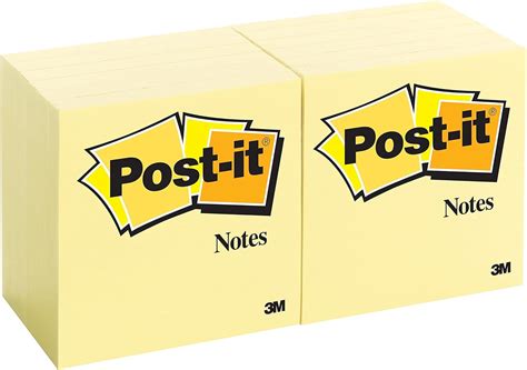 Post It Foglietti Canary Yellow Confezione Da 12 Blocchetti 100 Fogli