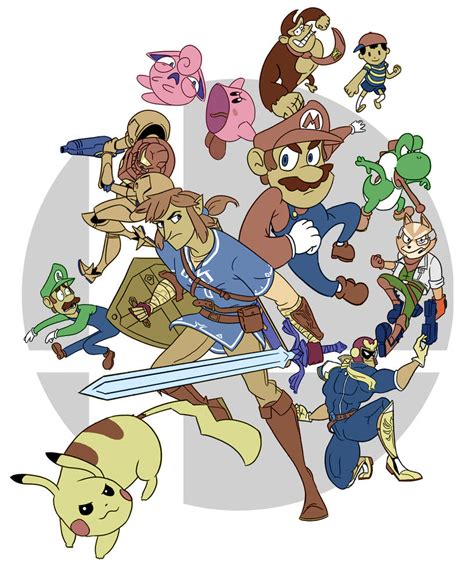 Super Smash Bros The Original 12 By Surelytheworst On Deviantart