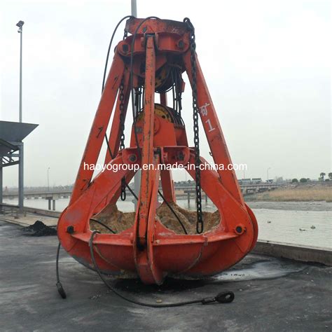 Stones Handling Ropes Mechanical Orange Peel Grab China Grab And Iron