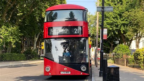 Fast GoAhead London Route 21 Wrightbus New Routemaster Euro6 LT869