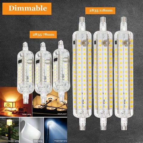 Dimmable Led R7s Light Bulb 10w 15w 78mm 118mm Silicone R7s Led Lamp