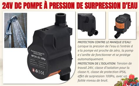 V Dc Pompe Pression De Surpression D Eau Pompe De Douche Faible