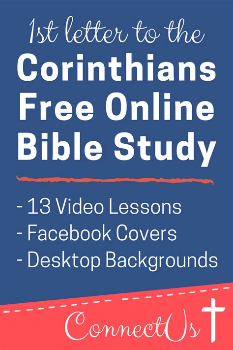 1 Corinthians Free Online Bible Study – ConnectUS