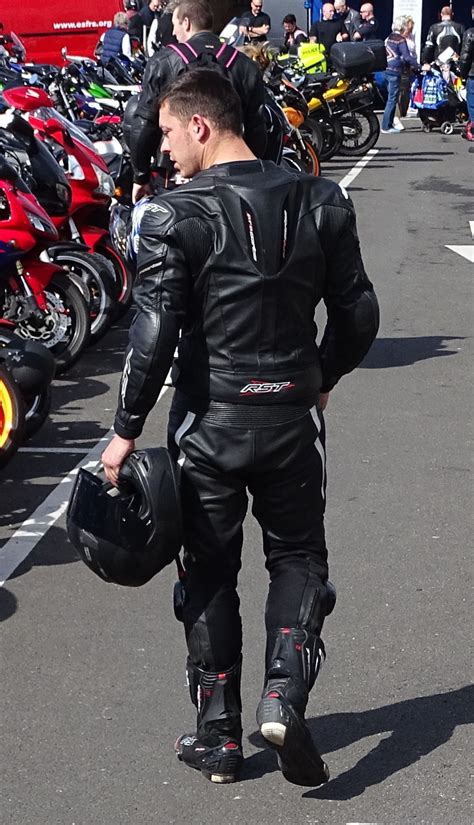 On Guys And Bikes Motorcycle Leathers Suit Bike Leathers Motorcycle