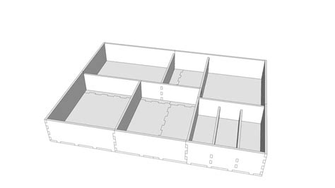 20 25in X 20 75in Drawer Organizer 3d Warehouse