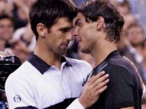 Rafa And Novak Sexy Kiss Us Open Tennis Wallpaper