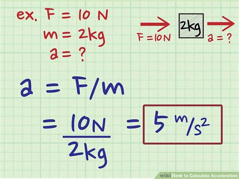 3 Ways To Calculate Acceleration Wikihow