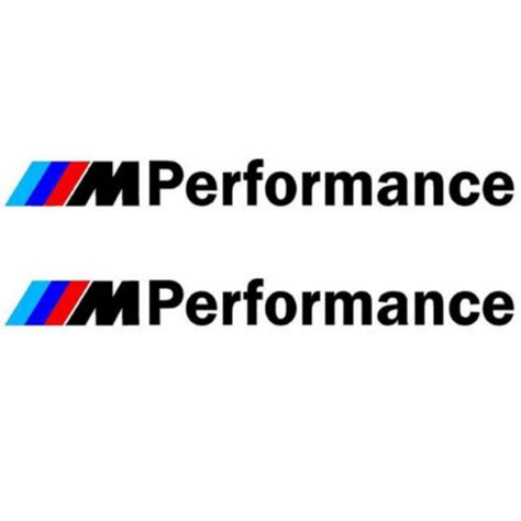 Pair Of M Performance Car Sticker Badge Sport Logo For Bmw Car