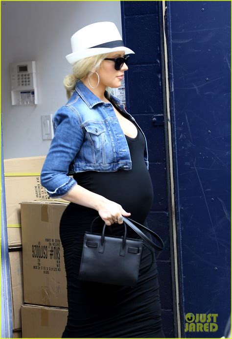 Pregnant Christina Aguilera Reveals Large Baby Bump While Shopping with Fiance Matthew Rutler ...