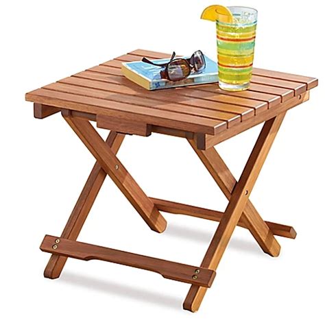 Resort Folding Wood Beach Table - Bed Bath & Beyond