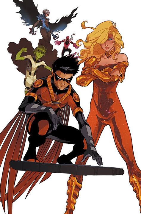 Teen Titans Unite Red Robin Wonder Girl And Friends