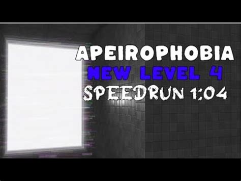 Roblox Apeirophobia Level Speed Run Youtube