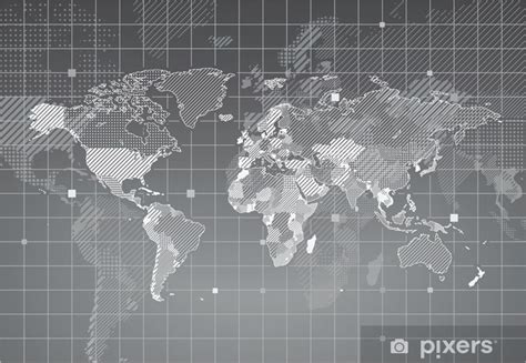 Fototapete World Map PIXERS AT