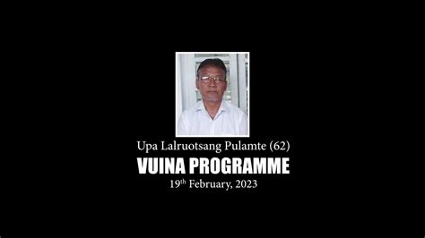 Upa Lalruotsang Pulamte Vuina Programme Youtube