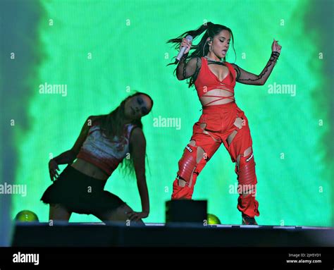 Singer Becky G performing in Canada Stock Photo - Alamy