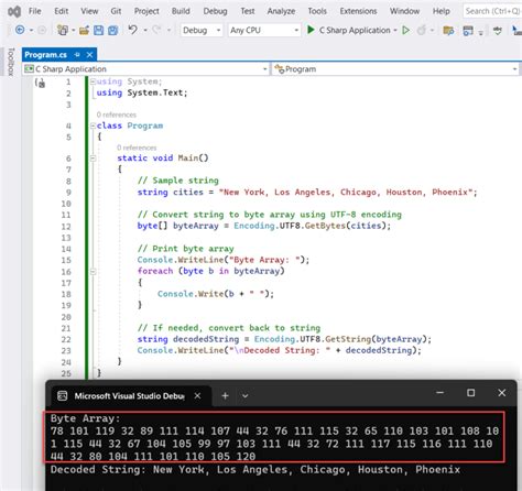 How To Convert String To Byte Array In C