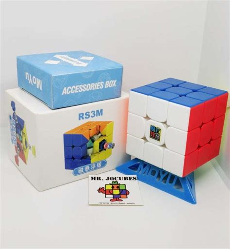 Promo Rubik 3x3 MoYu RS3M Maglev 2021 2022 Magnetic Stickerless