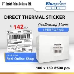 Sticker Label Direct Thermal Blueprint Indonesia