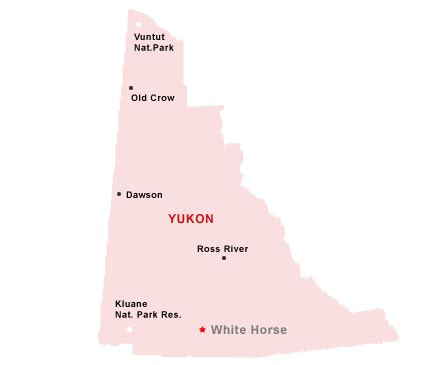 Top Cities in Yukon Territory by Maps