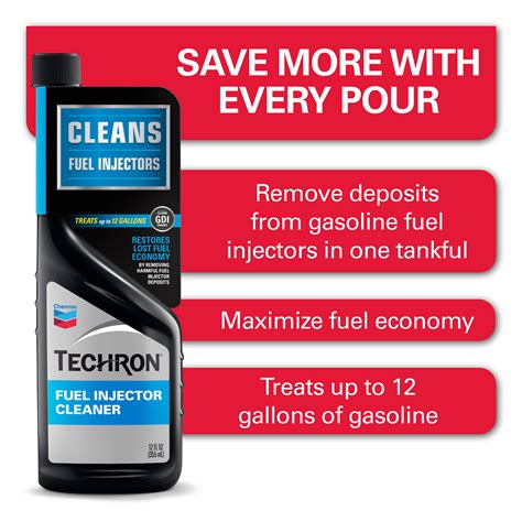 Chevron Techron Fuel Injector Cleaner 12 Oz