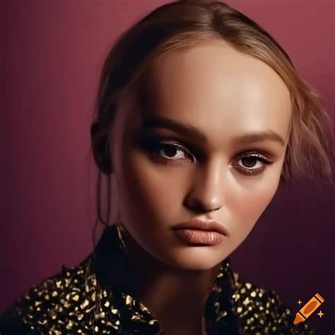 Miu Miu Brand Campaign Featuring Lily Rose Depp On Craiyon