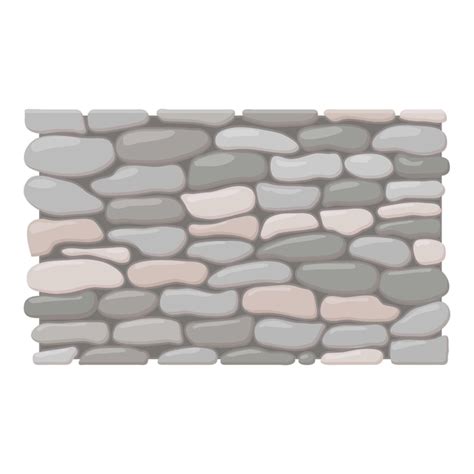 Premium Vector Stone Fence Icon Cartoon Illustration Of Stone Fence