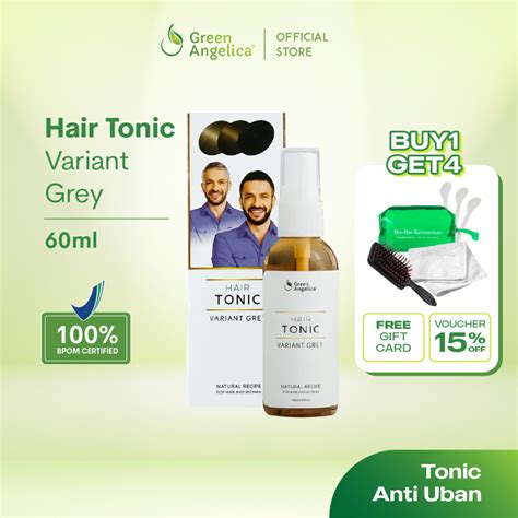 Jual Green Angelica Hair Tonic Variant Grey Penghitam Rambut Uban