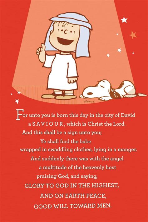 Charlie Brown Recites From Luke 2 Charlie Brown Christmas Quotes