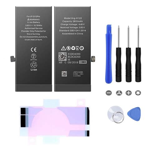 BATTERIE INTERNE POUR IPHONE 5 5C 5S SE 6 6S 7 8 PLUS X XR XS MAX