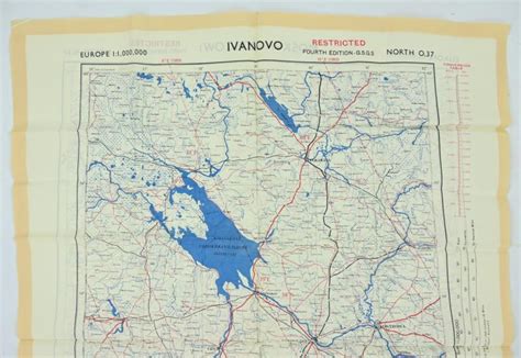 Worldwarcollectibles British Raf Escape Map Moscow